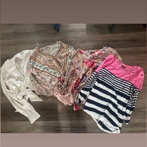 Floral and Striped Women's Tops Collection